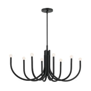 Kichler 52553 Odensa 8-lt 46" Chandelier-Black