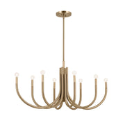Kichler 52553 Odensa 8-lt 46" Chandelier-Champagne Bronze