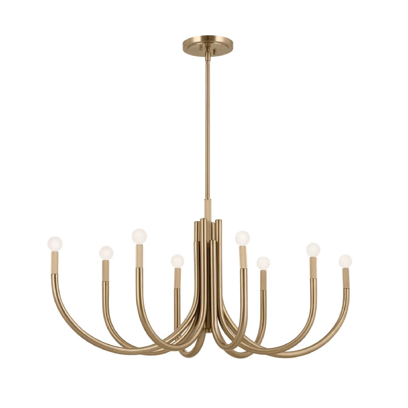 Kichler 52553 Odensa 8-lt 46" Chandelier-Champagne Bronze
