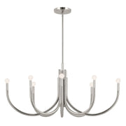 Kichler 52553 Odensa 8-lt 46" Chandelier-Polished Nickel