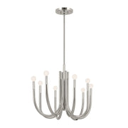 Kichler 52553 Odensa 8-lt 46" Chandelier-Polished Nickel