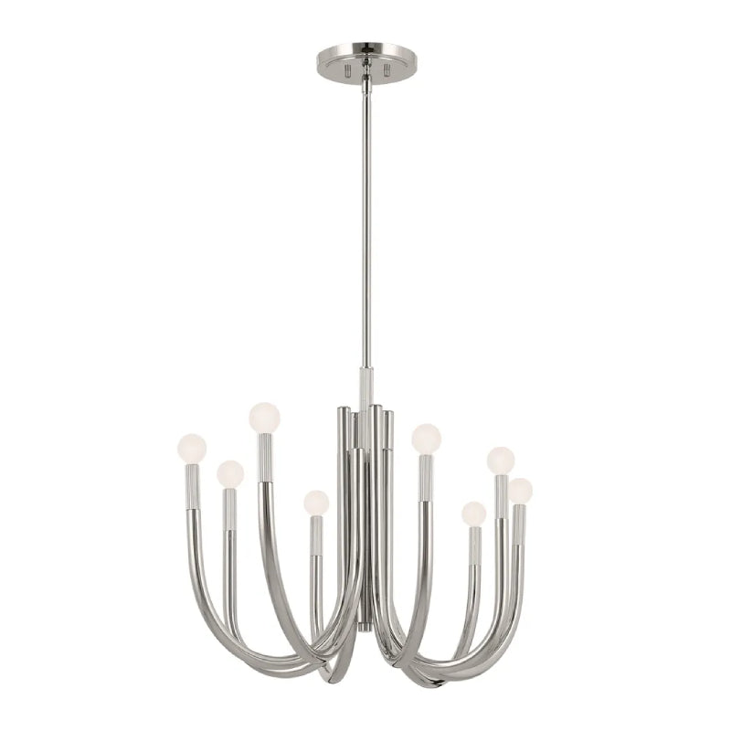 Kichler 52553 Odensa 8-lt 46" Chandelier-Polished Nickel