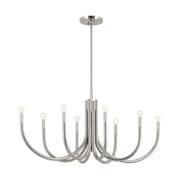 Kichler 52553 Odensa 8-lt 46" Chandelier-Polished Nickel