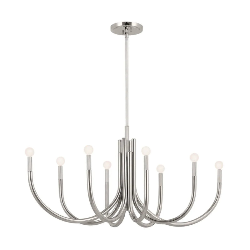 Kichler 52553 Odensa 8-lt 46" Chandelier-Polished Nickel