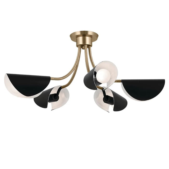 Kichler 52558 Arcus 5-lt 28" Chandelier-Champagne Bronze with Black