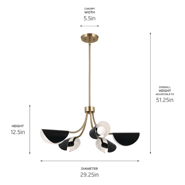 Kichler 52558 Arcus 5-lt 28" Chandelier