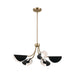 Kichler 52558 Arcus 5-lt 28" Chandelier-Champagne Bronze with Black