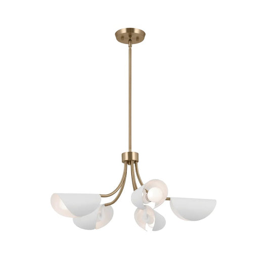 Kichler 52558 Arcus 5-lt 28" Chandelier-Champagne Bronze with White