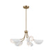 Kichler 52558 Arcus 5-lt 28" Chandelier-Champagne Bronze with White