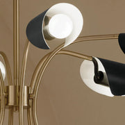 Kichler 52559 Arcus 6-lt 39" Chandelier-Champagne Bronze with Black
