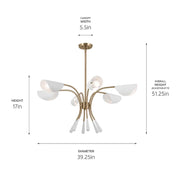 Kichler 52559 Arcus 6-lt 39" Chandelier