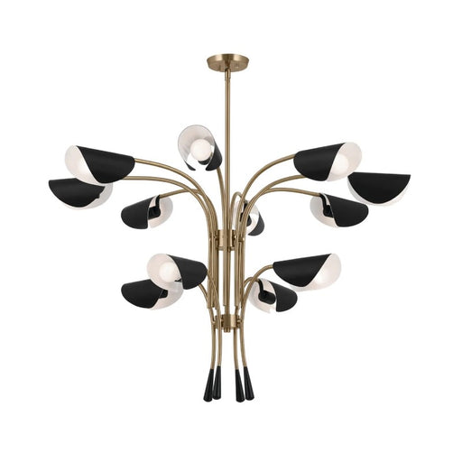 Kichler 52561 Arcus 12-lt 46" Chandelier-Champagne Bronze with Black