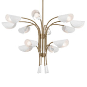 Kichler 52561 Arcus 12-lt 46" Chandelier-Champagne Bronze with White