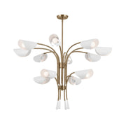 Kichler 52561 Arcus 12-lt 46" Chandelier-Champagne Bronze with White