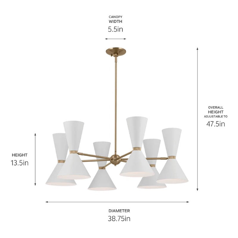 Kichler 52566 Phix 12-lt 39" Chandelier
