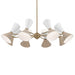 Kichler 52567 Phix 16-lt 49" Chandelier-Champagne Bronze with Greige and White