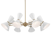 Kichler 52567 Phix 16-lt 49" Chandelier-Champagne Bronze with White