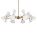 Kichler 52567 Phix 16-lt 49" Chandelier-Champagne Bronze with White