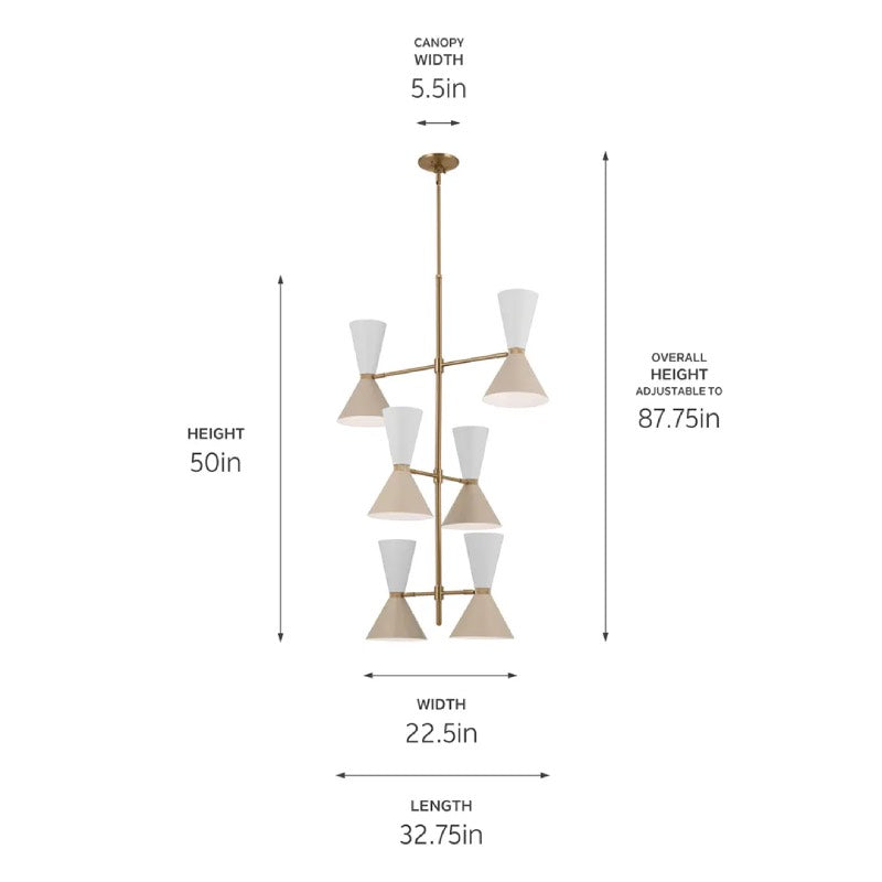 Kichler 52568 Phix 12-lt 33" Chandelier