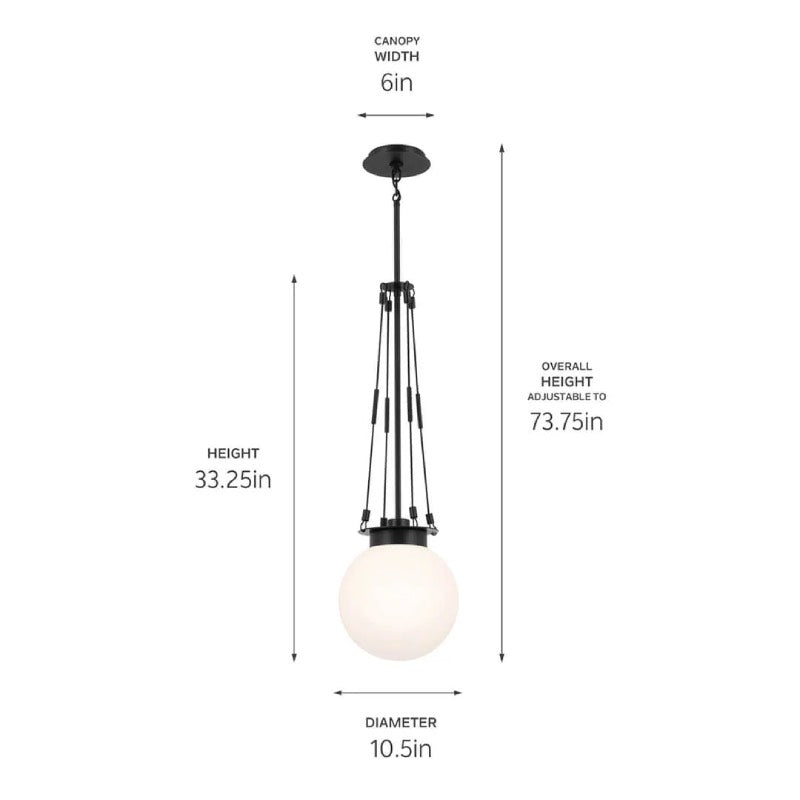 Kichler 52582 Albers 1-lt 11" Pendant
