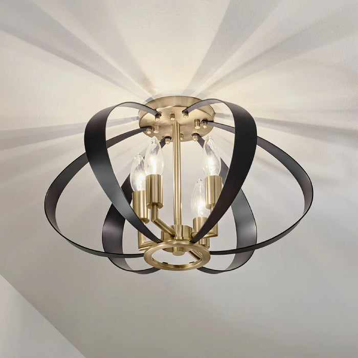 Kichler 52588 Cecil 4-lt 18" Flush Mount