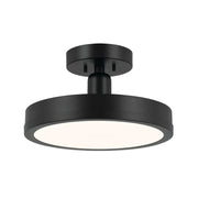 Kichler 52589 Riu 1-lt 14" LED Semi Flush-Black