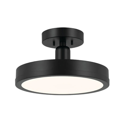 Kichler 52589 Riu 1-lt 14" LED Semi Flush-Black