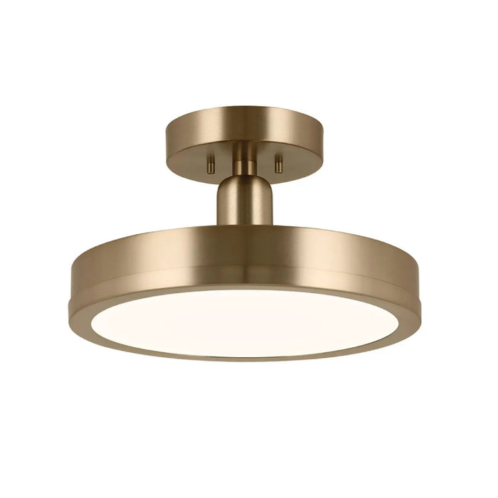 Kichler 52589 Riu 1-lt 14" LED Semi Flush-Champagne Bronze