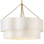 Hinkley 47735 Gwen 8-lt 32" LED Chandelier - Lacquered Brass