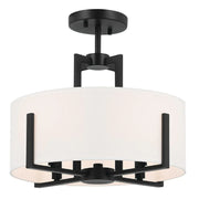 Kichler 52591 Malen 4-lt 16" Flush Mount-Black