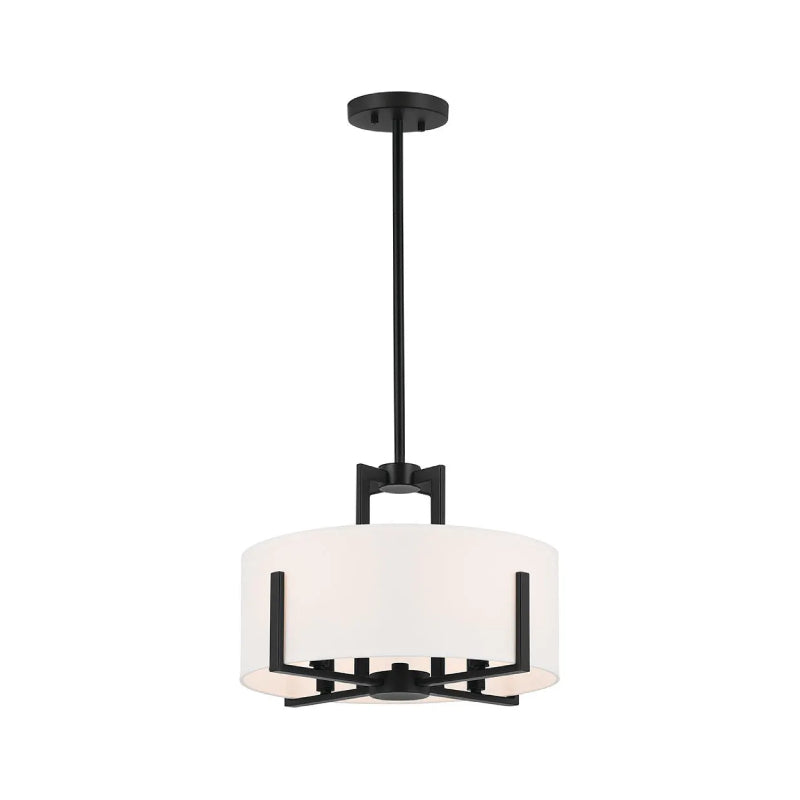 Kichler 52591 Malen 4-lt 16" Flush Mount-Black