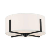 Kichler 52593 Malen 2-lt 16" Flush Mount-Black