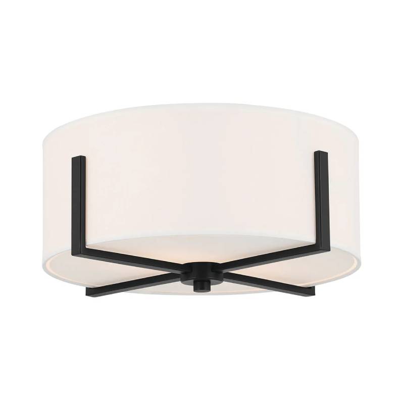 Kichler 52593 Malen 2-lt 16" Flush Mount-Black