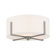 Kichler 52593 Malen 2-lt 16" Flush Mount-Classic Pewter