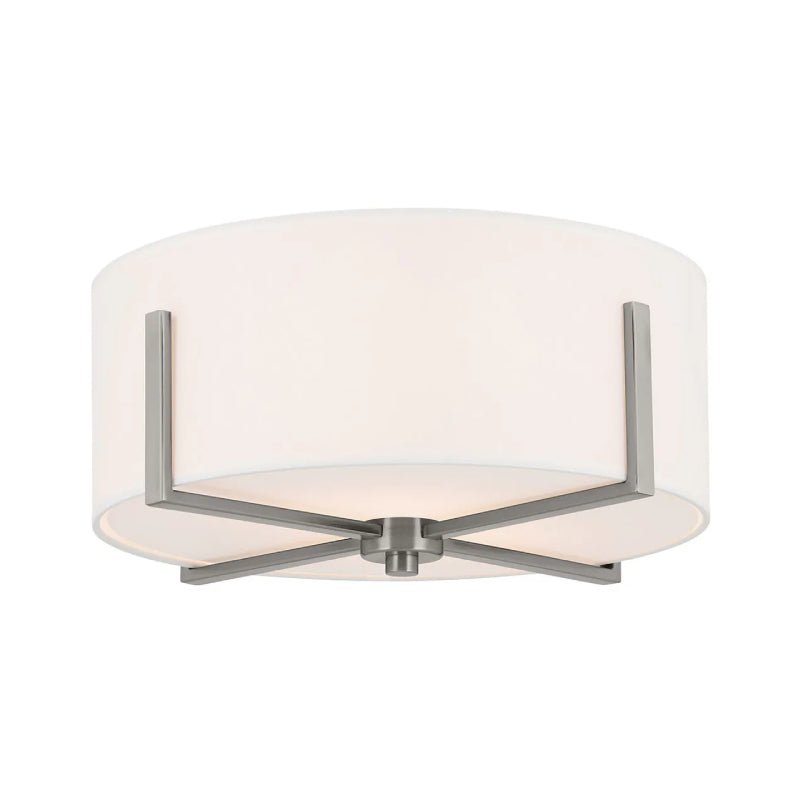 Kichler 52593 Malen 2-lt 16" Flush Mount-Classic Pewter
