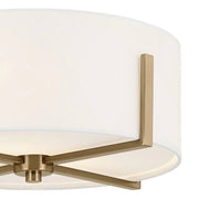 Kichler 52593 Malen 2-lt 16" Flush Mount-Champagne Bronze
