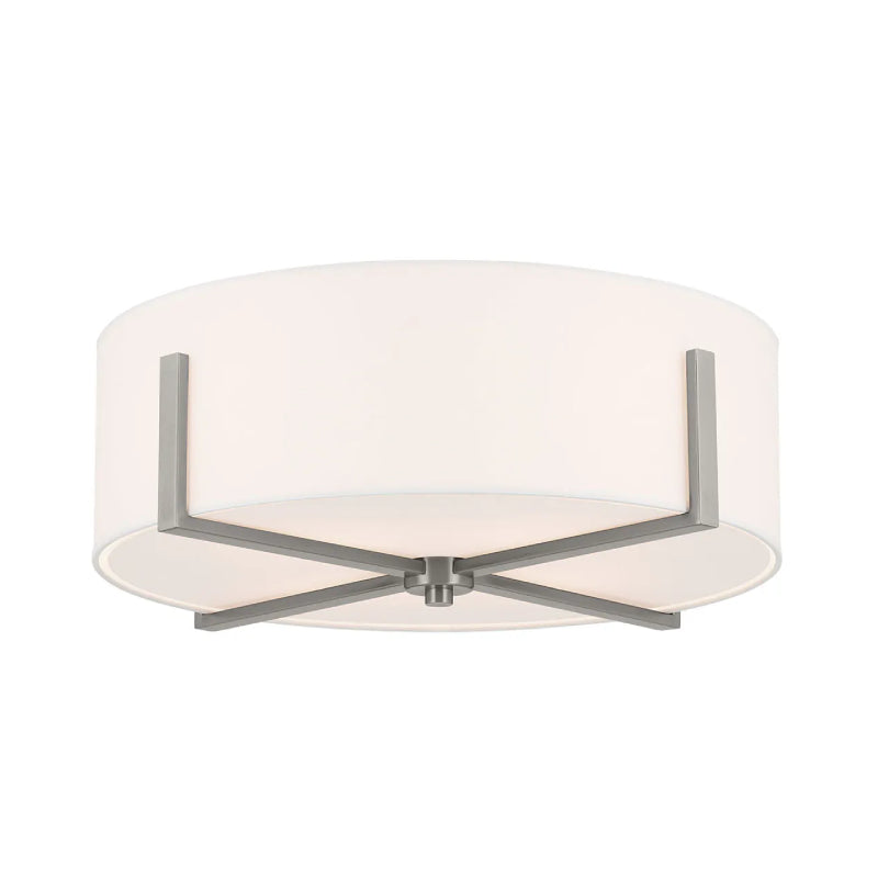Kichler 52594 Malen 4-lt 20" Flush Mount-Classic Pewter
