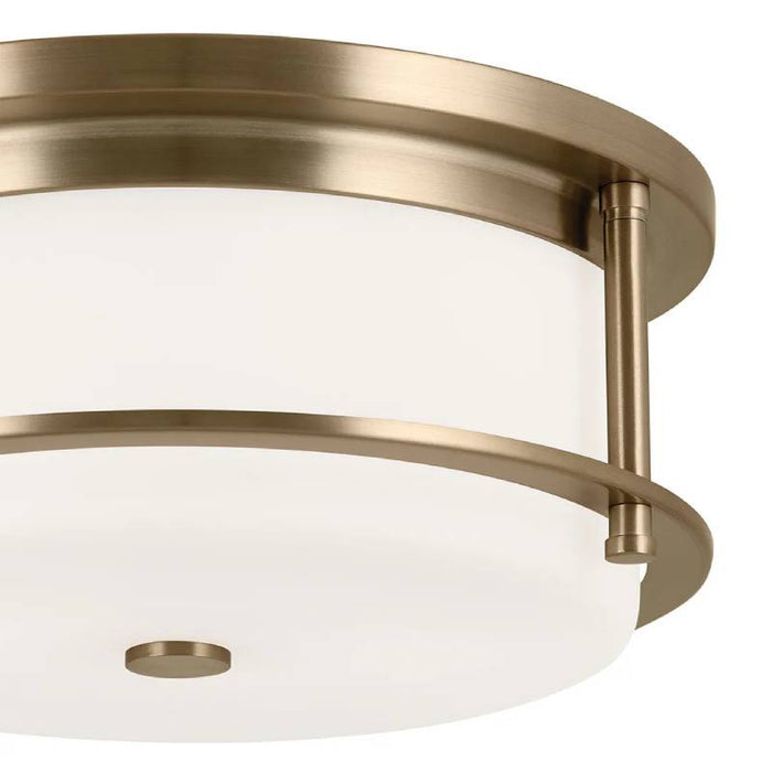 Kichler 52595 Brit 2-lt 12" Flush Mount-Champagne Bronze