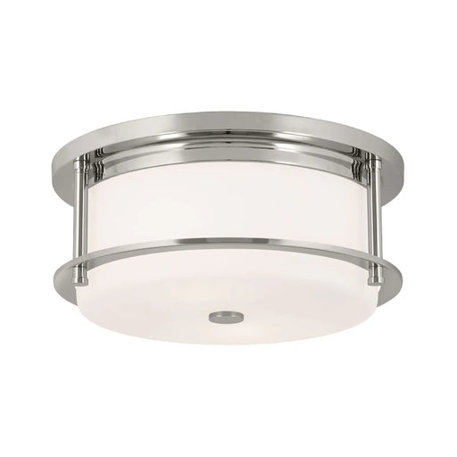 Kichler 52595 Brit 2-lt 12" Flush Mount-Polished Nickel