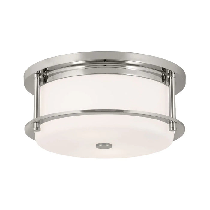 Kichler 52595 Brit 2-lt 12" Flush Mount-Polished Nickel