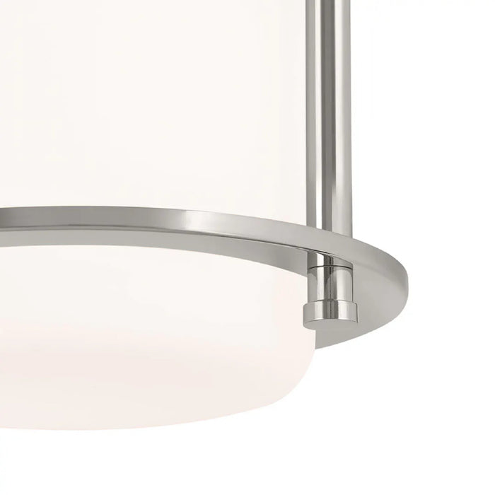 Kichler 52596 Brit 1-lt 7" Flush Mount-Polished Nickel
