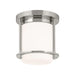 Kichler 52596 Brit 1-lt 7" Flush Mount-Polished Nickel