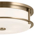 Kichler 52597 Brit 4-lt 18" Flush Mount-Champagne Bronze