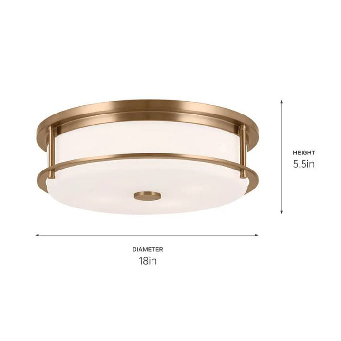 Kichler 52597 Brit 4-lt 18" Flush Mount