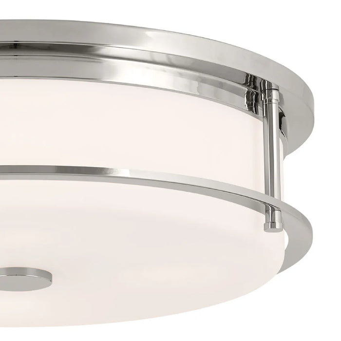 Kichler 52597 Brit 4-lt 18" Flush Mount-Polished Nickel
