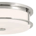Kichler 52597 Brit 4-lt 18" Flush Mount-Polished Nickel