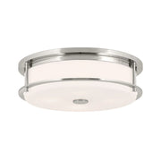 Kichler 52597 Brit 4-lt 18" Flush Mount-Polished Nickel