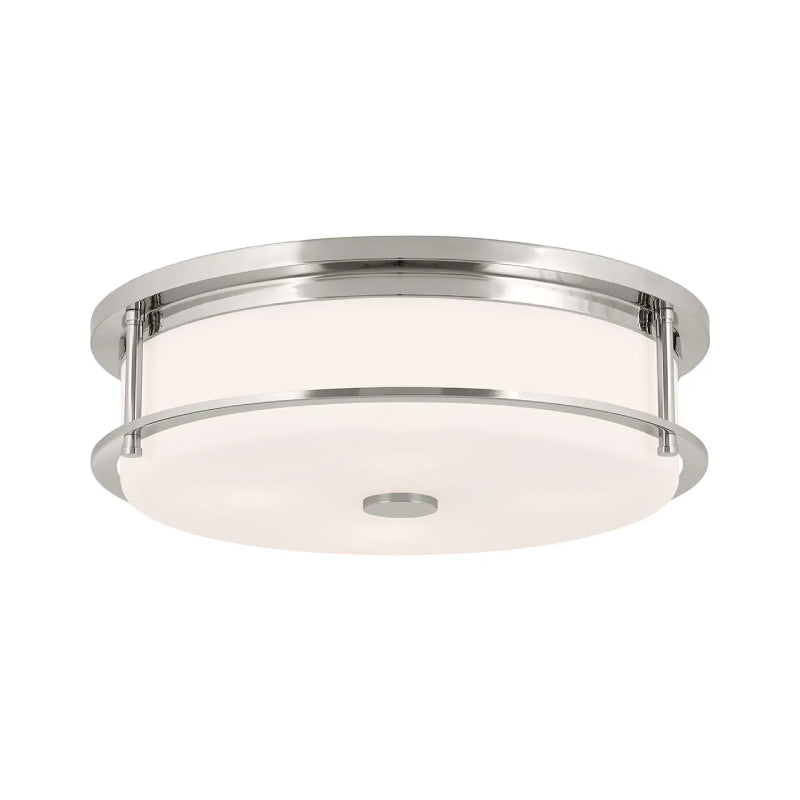Kichler 52597 Brit 4-lt 18" Flush Mount-Polished Nickel