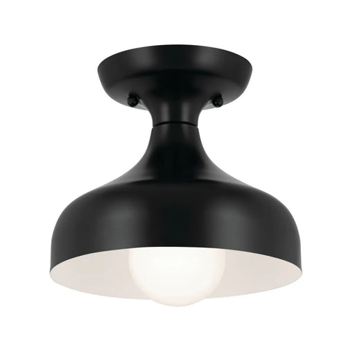 Kichler 52599 Sisu 1-lt 8" Semi Flush-Black