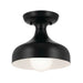 Kichler 52599 Sisu 1-lt 8" Semi Flush-Black